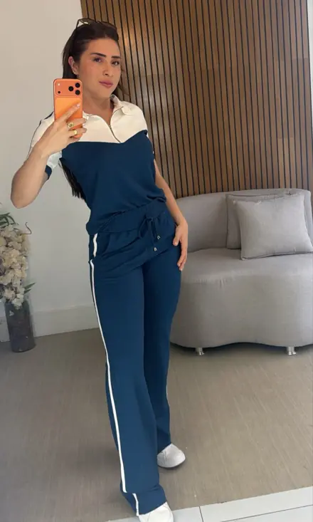 Aero Look azul-marinho